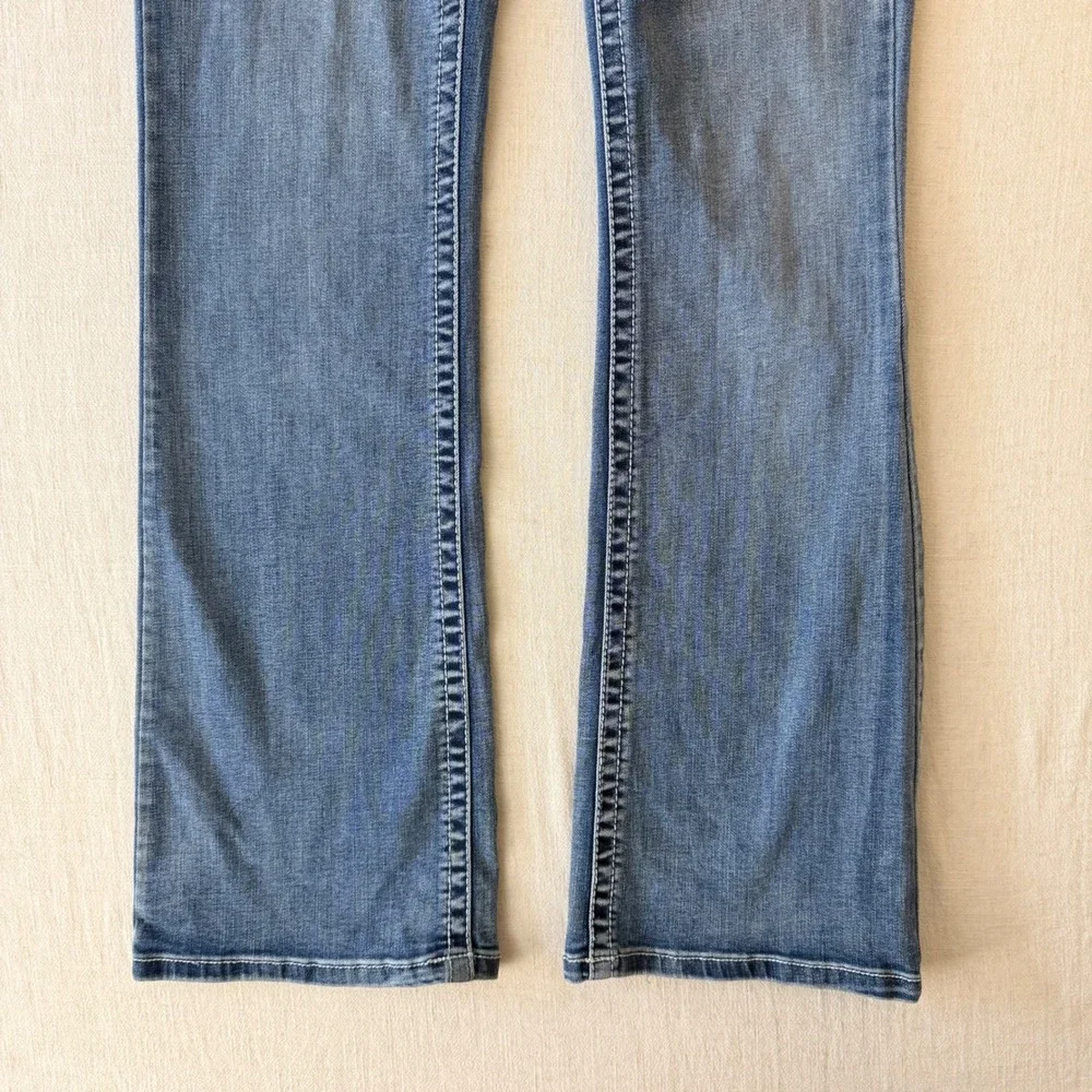 Telepatia Y2K McBling Bootcut Jeans 9/29 Rhinestone Embellished Pockets